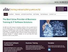 Tablet Screenshot of elitetraining.com
